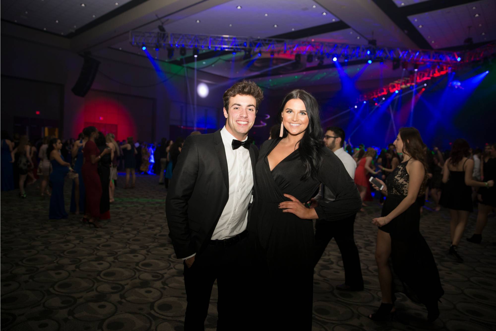Two people posing for a picture at Presidents' Ball